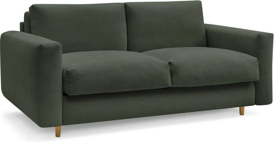 Zielona rozkładana sofa do spania 220 cm Cocoone – Bobochic Paris