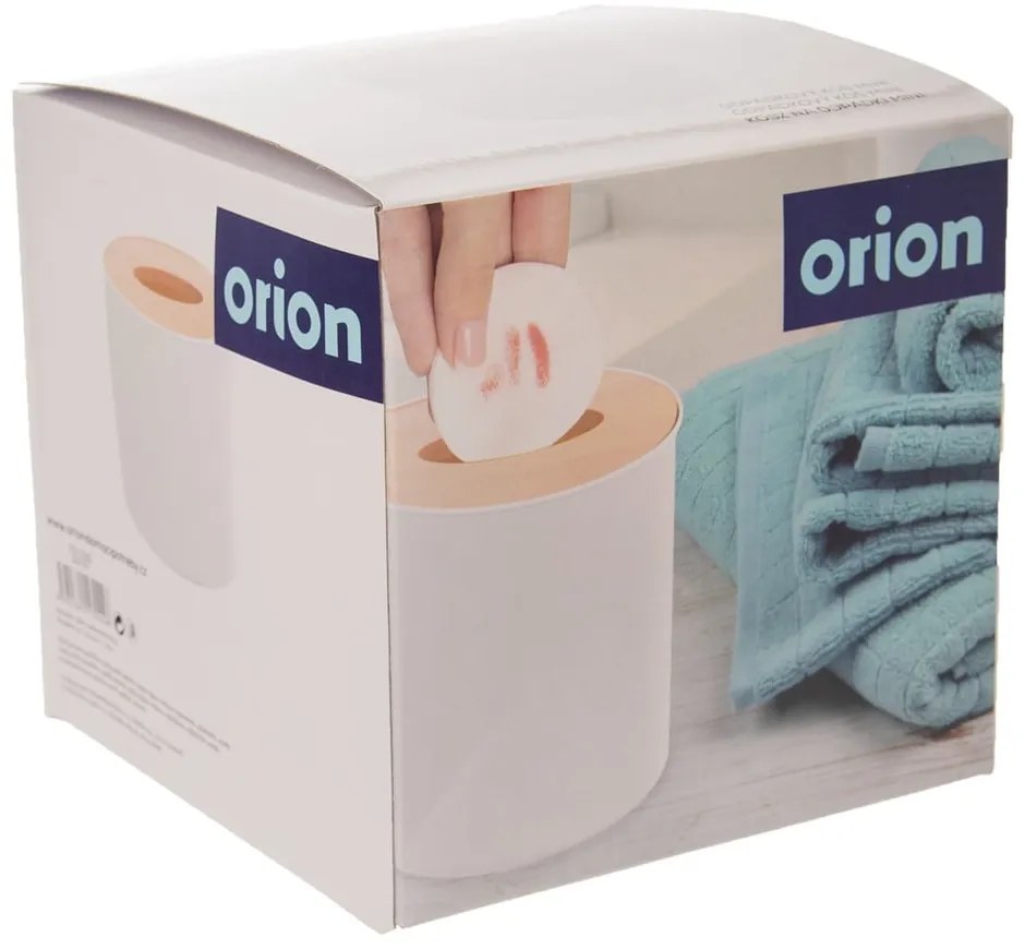 Biały plastikowy kosz na śmieci 1,6 l Whitney – Orion