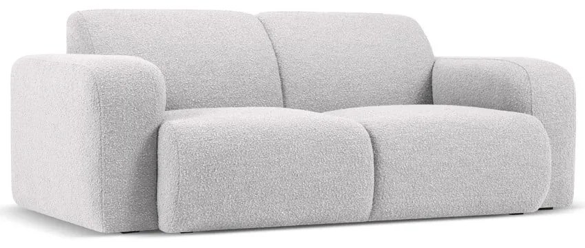 Jasnoszara sofa z materiału bouclé 170 cm Molino – Micadoni Home