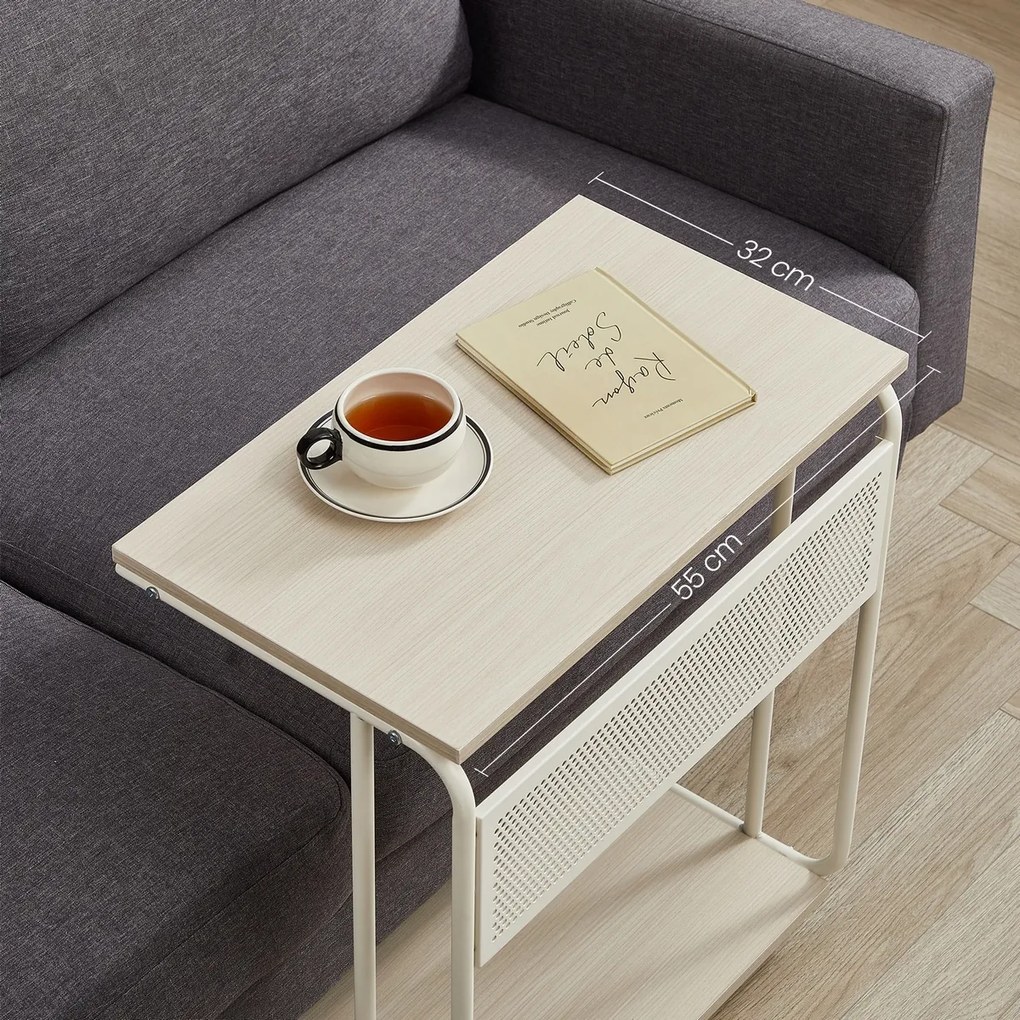 Stolik pomocniczy E1012 CRM, kremowy