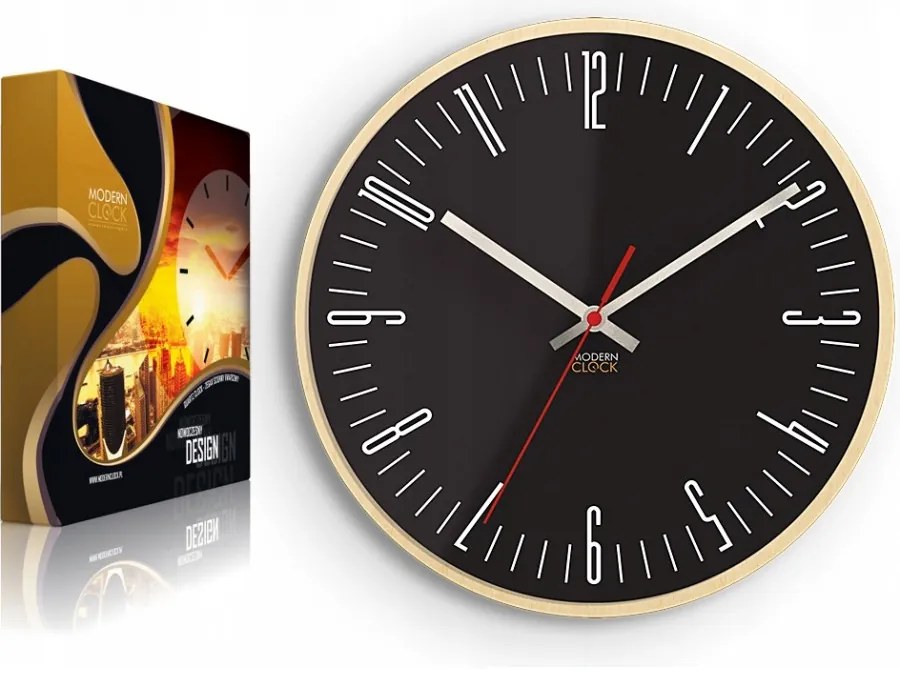 Zegar na ścianę nowoczesny efektowny okrągły cichy do kuchni salonu pokoju