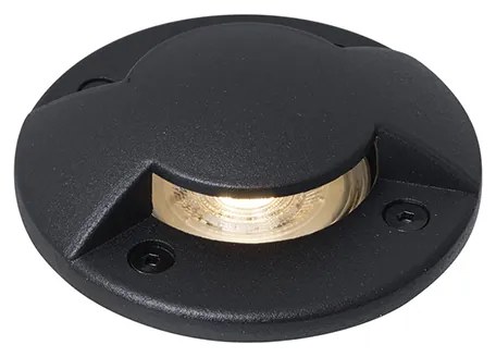 Nowoczesny reflektor gruntowy czarny GU10 50mm 2-źródła światła IP65 - Cellar