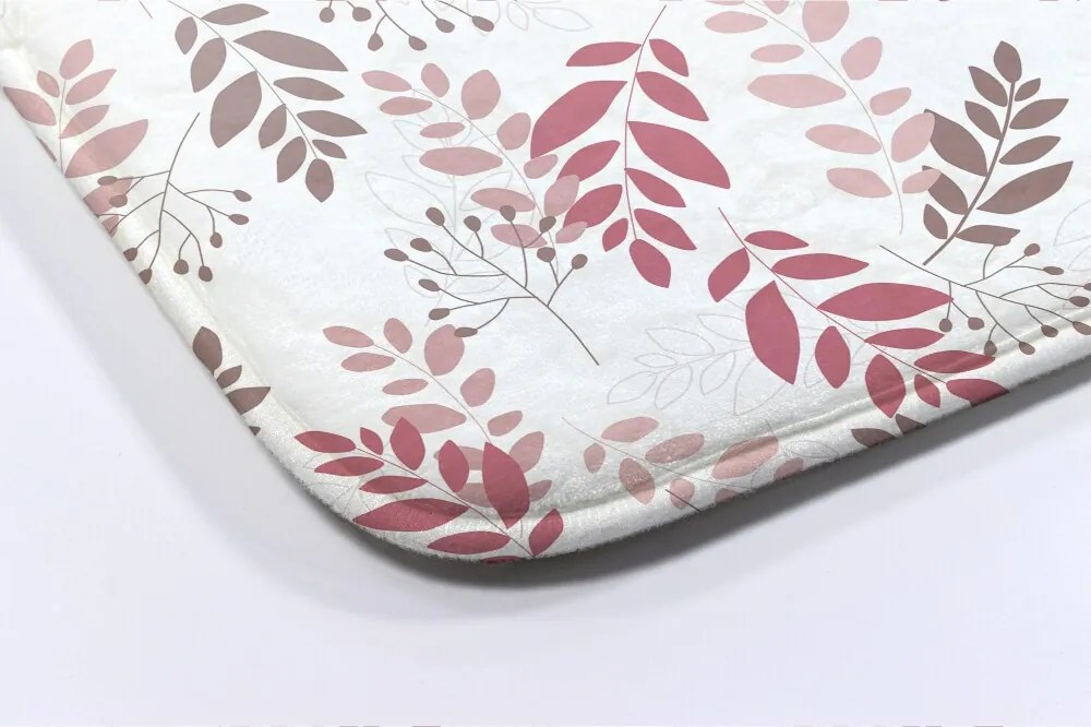 Dywanik do łazienki Dywanik do łazienki Liście wzór