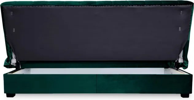 Sofa z Funkcją Spania SIGMA Rozkładana Wersalka Dwuosobowa Zielona Nowoczesna do Salonu