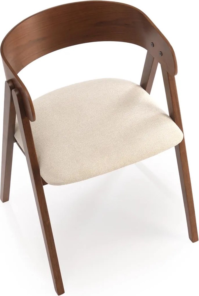 Orzechowe krzesło do jadalni z giętej sklejki K562 Halmar