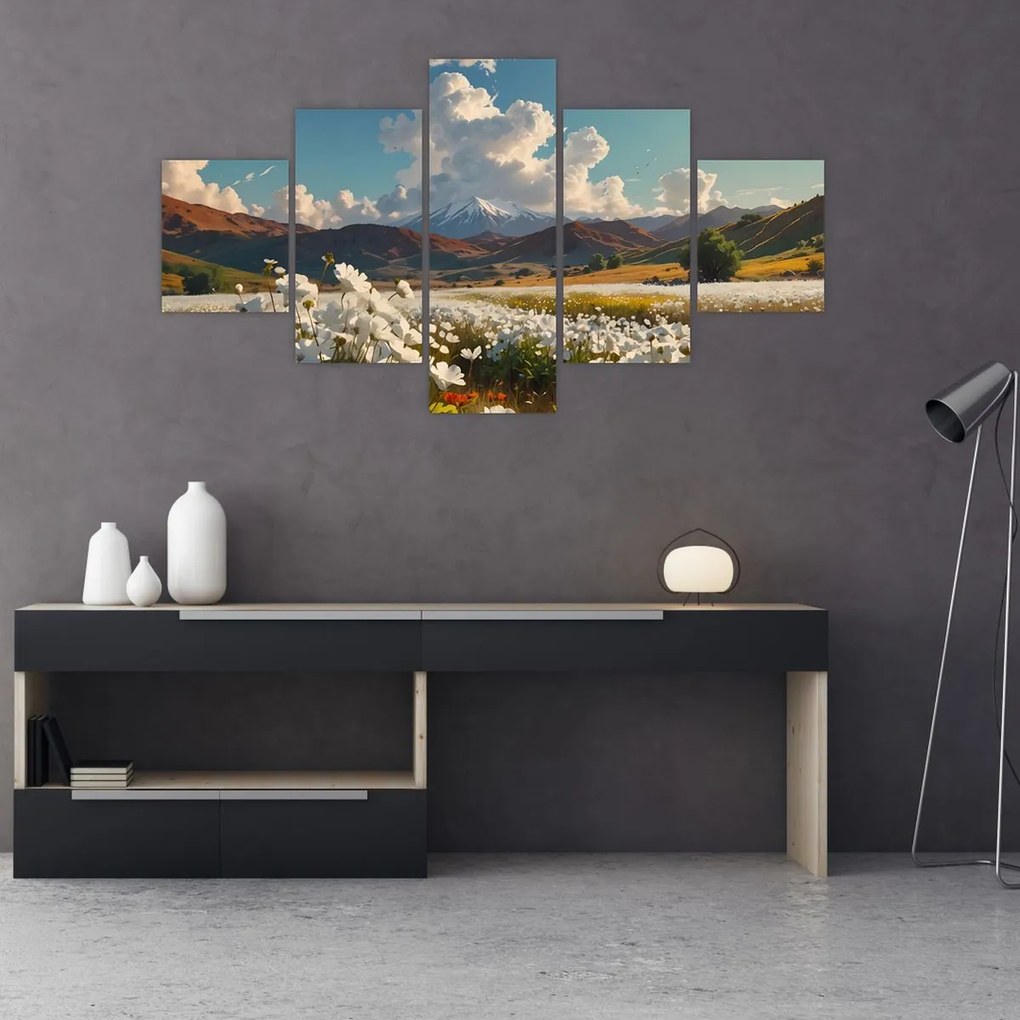 Obraz - Spokojny krajobraz (125x70 cm)