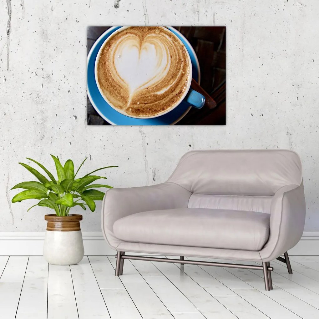 Obraz na szkle - Latte Art (70x50 cm)
