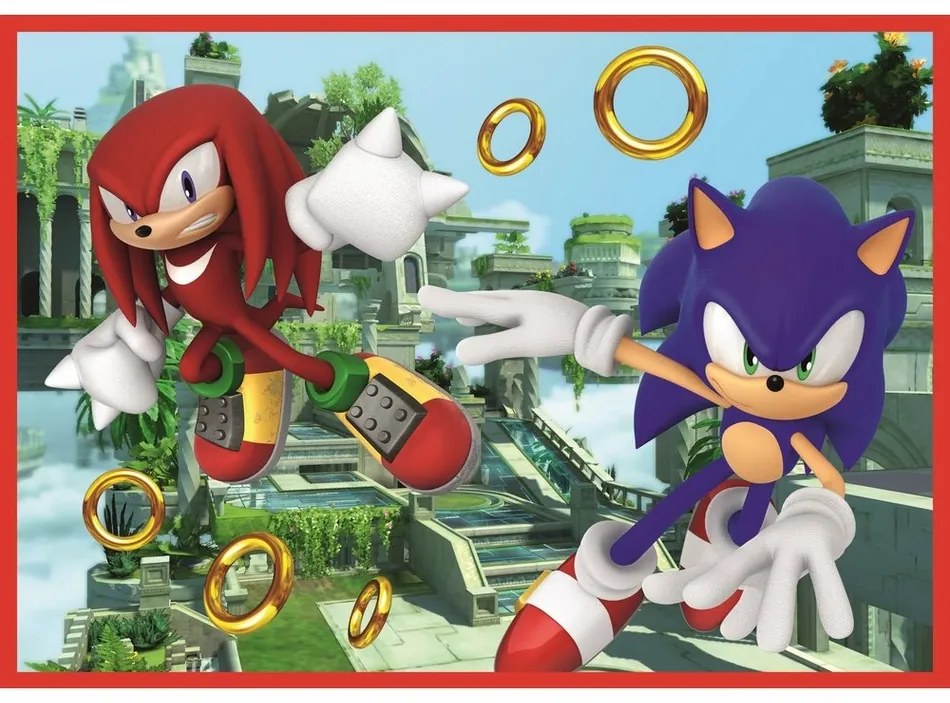 Trefl Puzzle Sonic Przygody, 4w1(35, 48, 54, 70 elem.)