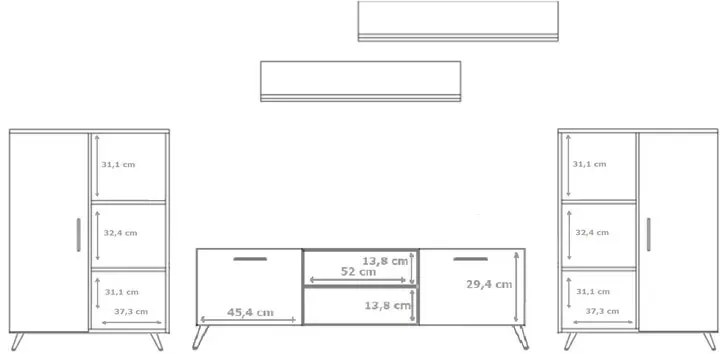 Zestaw mebli w kolorze kaszmir G3-F29
