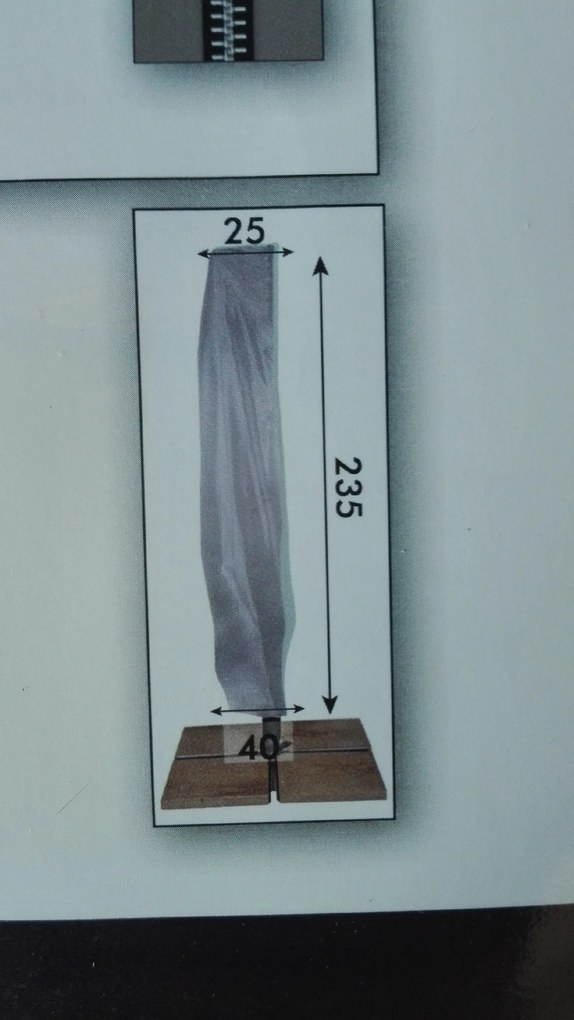 Derby Pokrowiec ochronny do parasoli wychylnych do 300, 350 cm i 300 x 300 cm