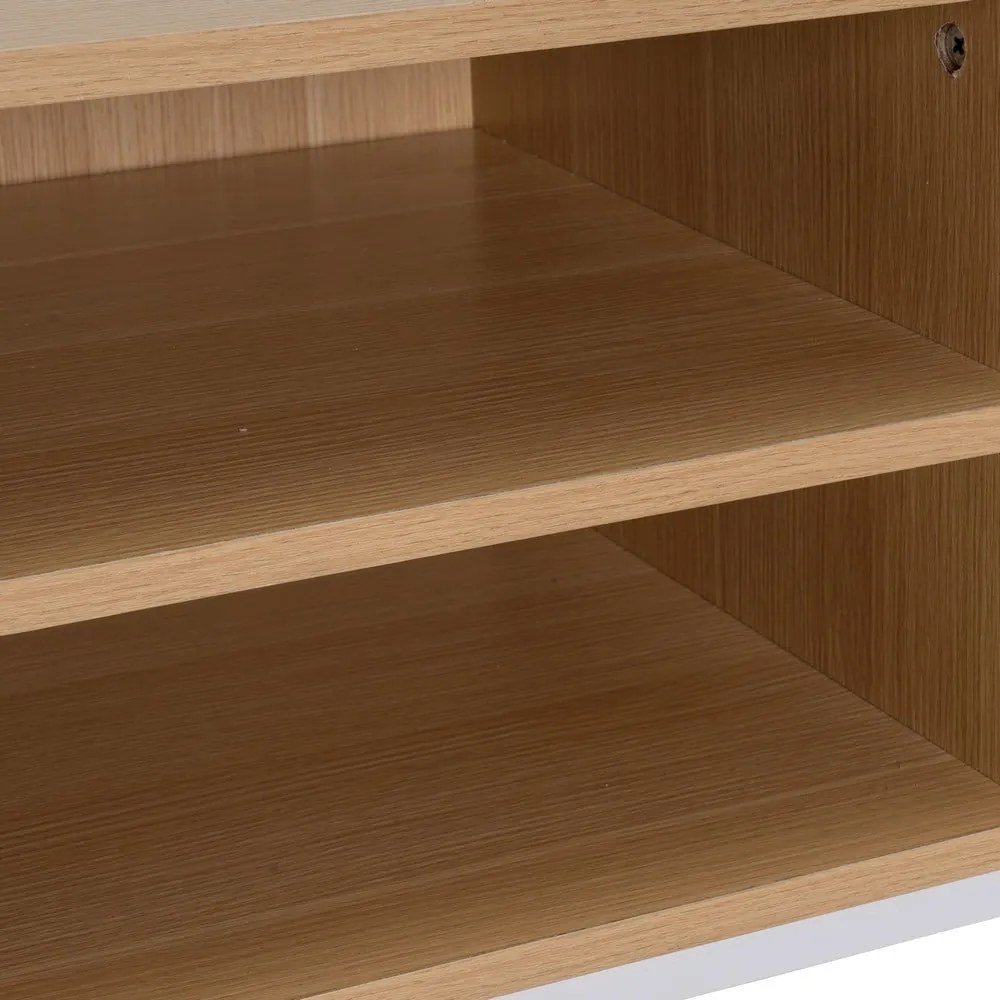Szafka pod TV w dekorze dębu w naturalnym kolorze 120x45x40 cm Mid-Lines – Casa Selección