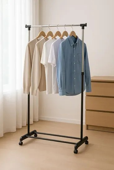 Regulowany Wieszak Na Ubrania Na Kółkach K5-B56