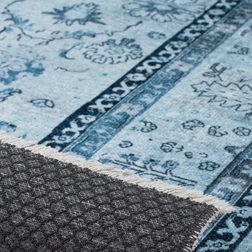 Dywan vintage Armand niebieski 80 cm x 150 cm