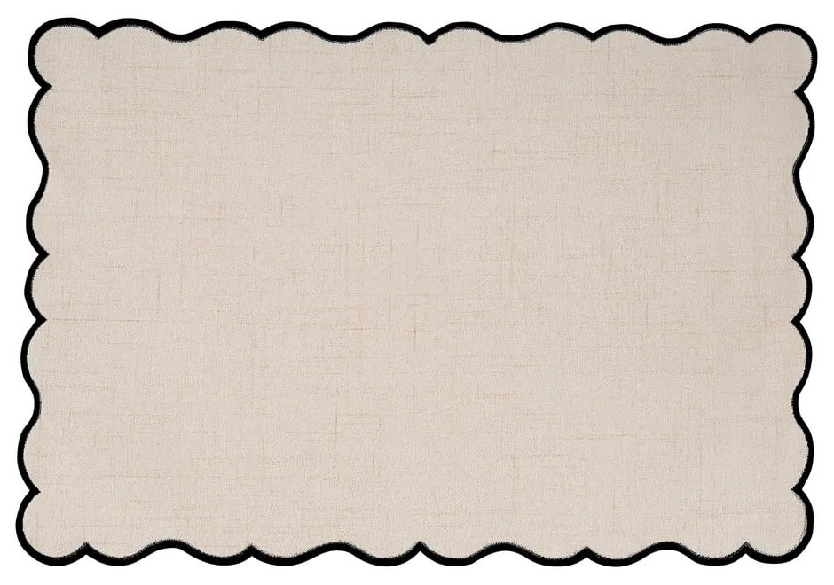 Mata stołowa z mieszanki lnu 30x43 cm Noura – Tiseco Home Studio