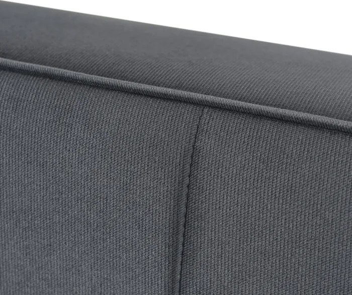 Sofa z Funkcją Spania ALUNA Rozkładana Wersalka Dwuosobowa Szara Nowoczesna do Salonu