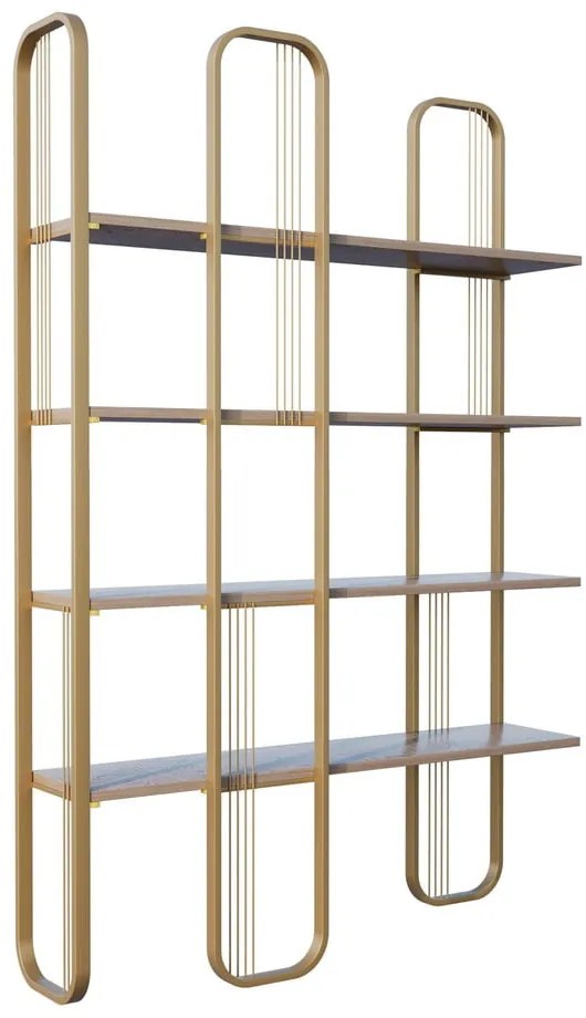 Regał w dekorze sosny w kolorze złota 125x180 cm Sierra – Kalune Design