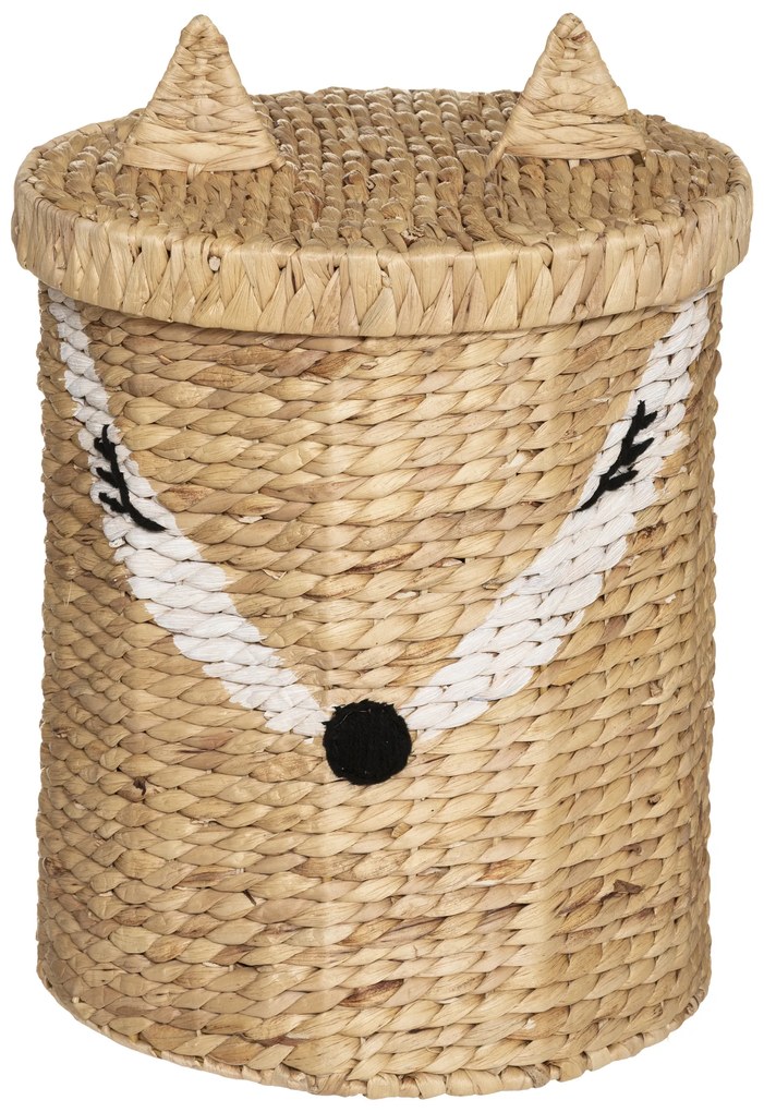 Kosz na zabawki zamykany Lisek, Ø 37 cm