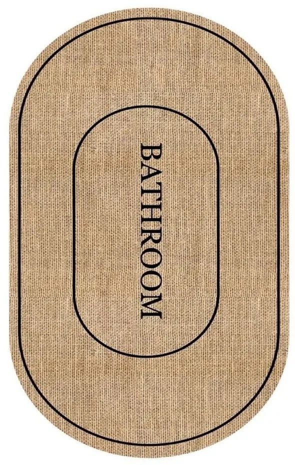 Brązowy dywanik łazienkowy 60x90 cm Jute Look – Mila Home