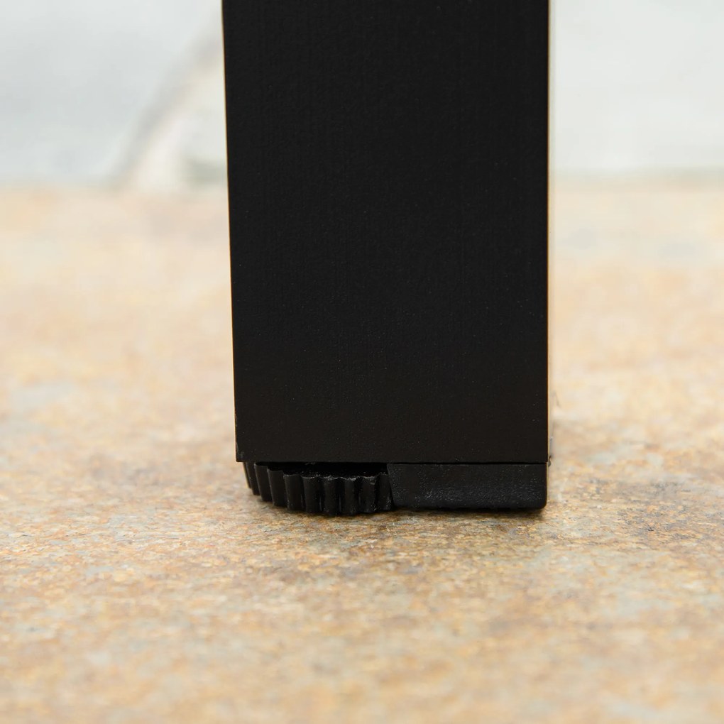 Stół ogrodowy Outsunny dla 4 osób, aluminium 80 cm x 80 cm x 74 cm