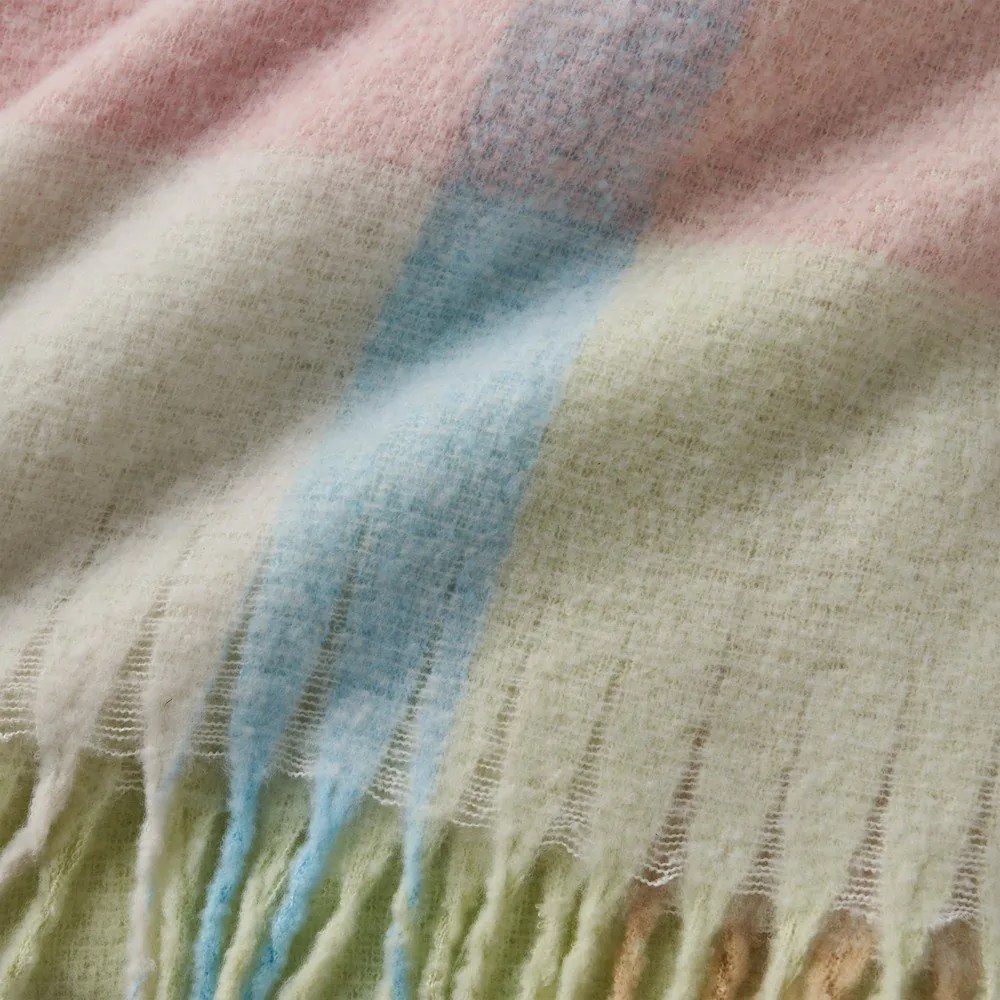 Koc 130x170 cm Faux Mohair Check – Catherine Lansfield