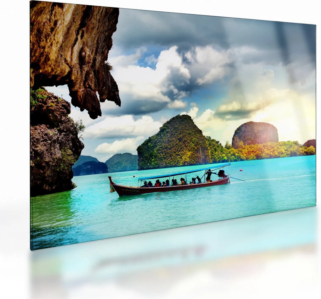 Obraz na szkle - Zatoka Phang Nga (70x50 cm)