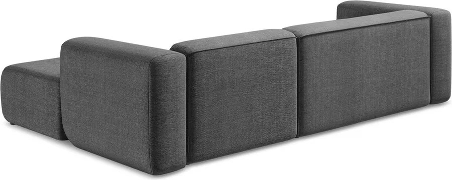 Szary narożnik (prawostronny/z szezlongiem) Ekahi – Makamii