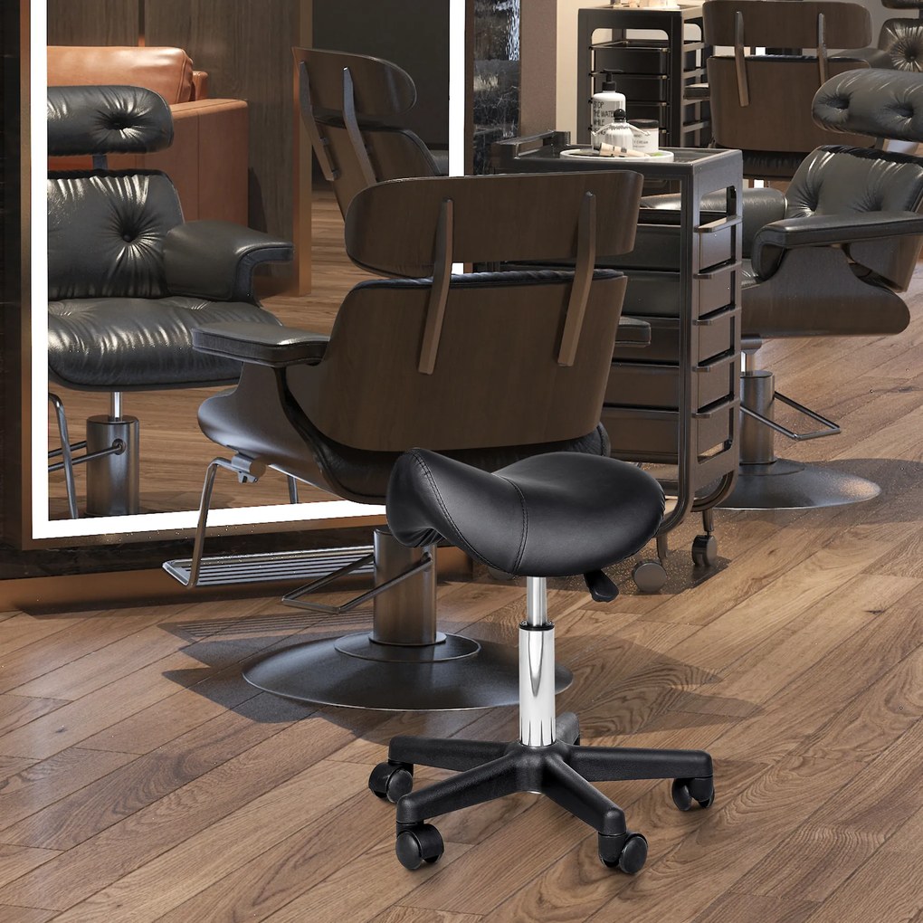 HOMCOM Krzesło z kółkami