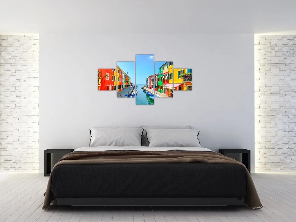 Obraz - Wyspa Burano, Wenecja, Włochy (125x70 cm)