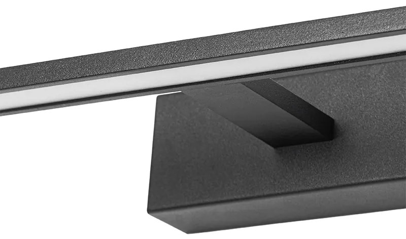 Nowoczesna lampa ścienna czarna 41,5 cm z LED IP44 - Jerre Nowoczesny Oswietlenie wewnetrzne