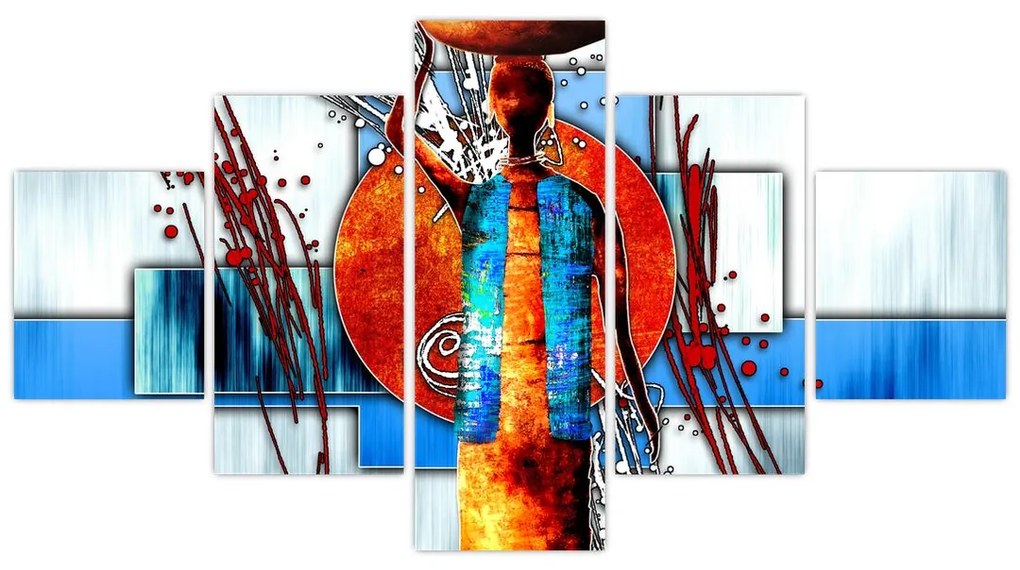 Obraz przedstawiający starożytną osobę (125x70 cm)