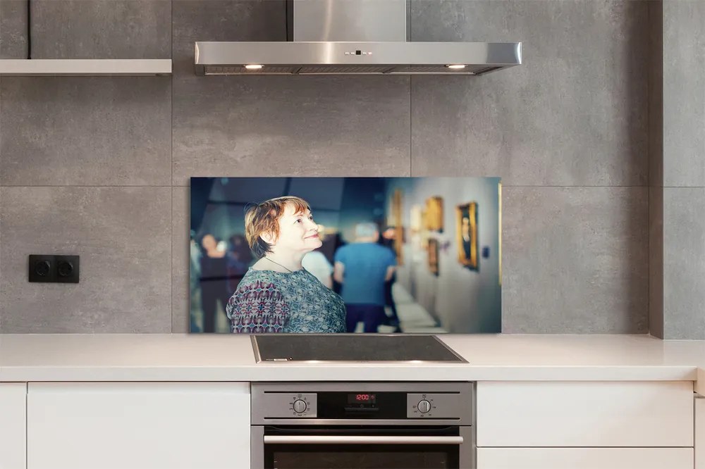 Szklany Panel Grupa Ludzi