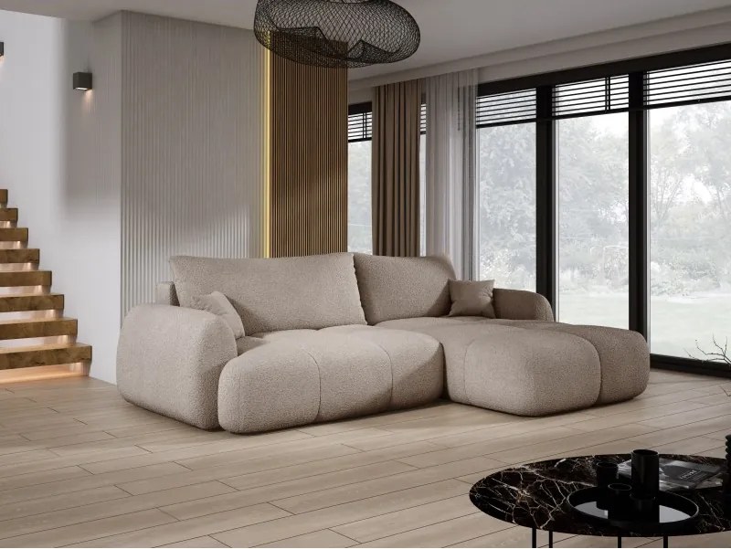 Narożnik COCO z funkcją spania poduszkami i pojemnikiem Now Or Never 16 DOMOHOME