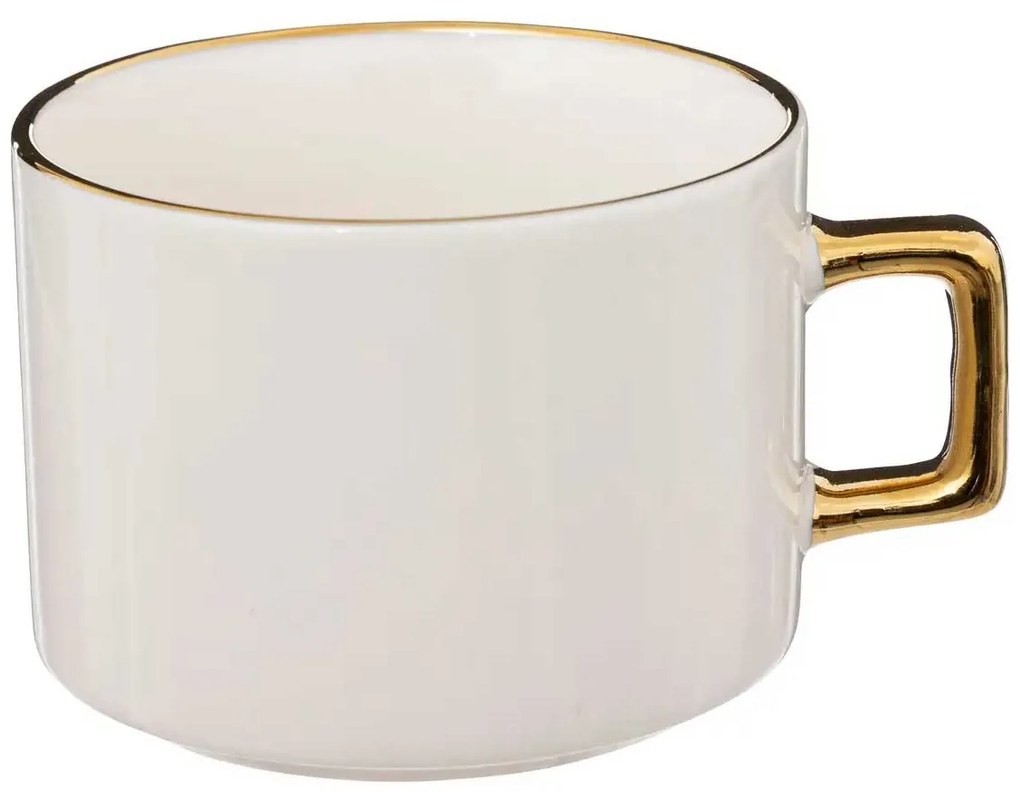 Zestaw 4 filiżanek porcelanowych na stojaku STARS, 170 ml