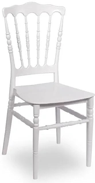 Białe krzesło sztaplowane chiavari C7-B63