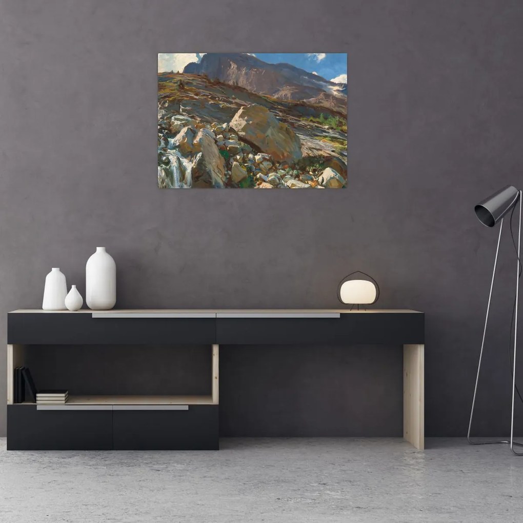 Obraz na szkle - John Singer Sargent, Simplon Pass, reprodukcje (70x50 cm)