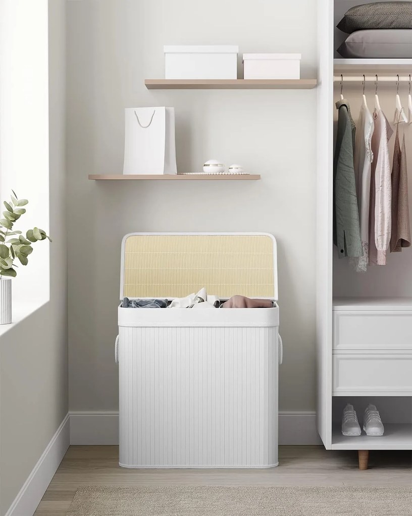 Jurhan Kosz na bieliznę DORA, 150 l, biała