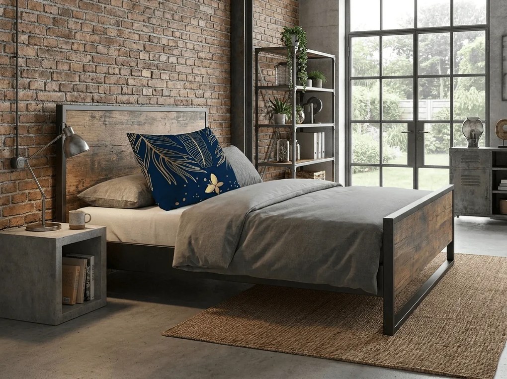 Poszewka na poduszkę z mikrofibry VISATA 70x90 cm, czarna