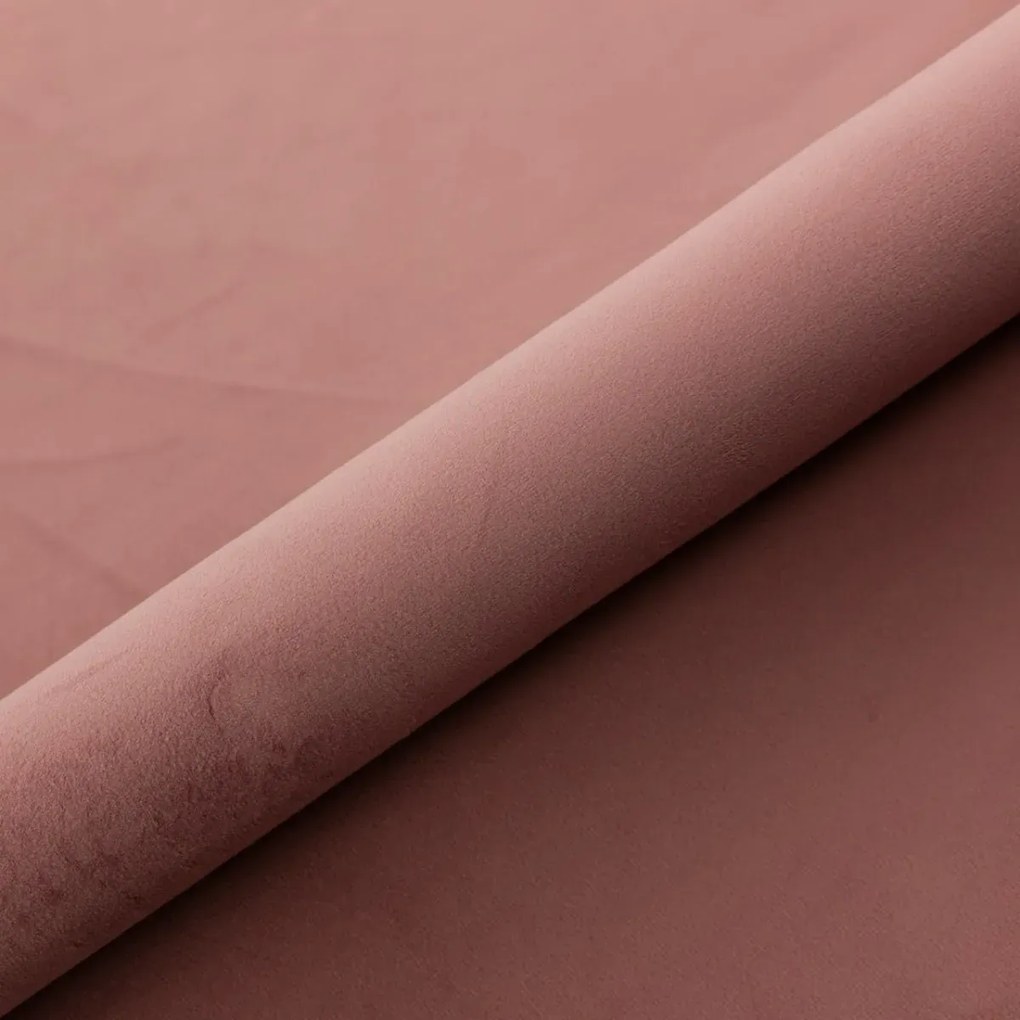Łóżko kontynentalne SALIMA 160x200 różowe velvet z pojemnikiem LAVERTO