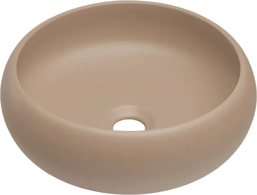 Szafka pod umywalkę DONNA SAND 2S 80cm beż piaskowy z umywalką nablatową WIKI COMAD