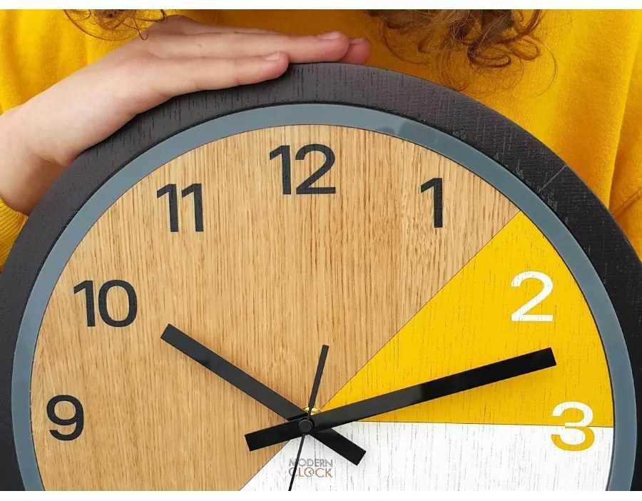 Zegar ścienny nowoczesny z cichym mechanizmem do salonu sypialni okrągły