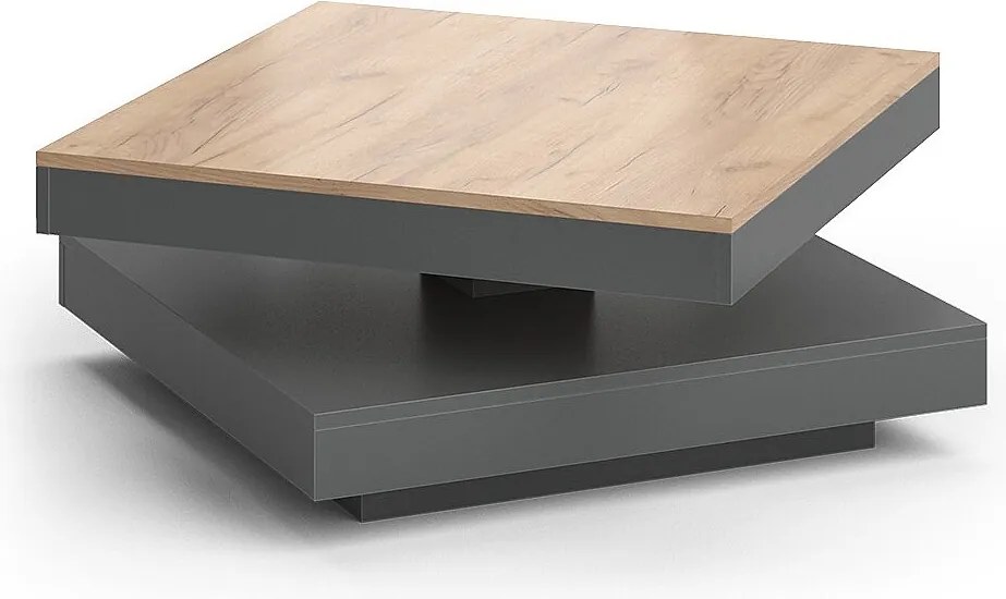 Stół kawowy antracyt 70x70x34 elias