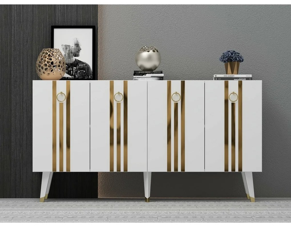 Szafka Isil White and Gold