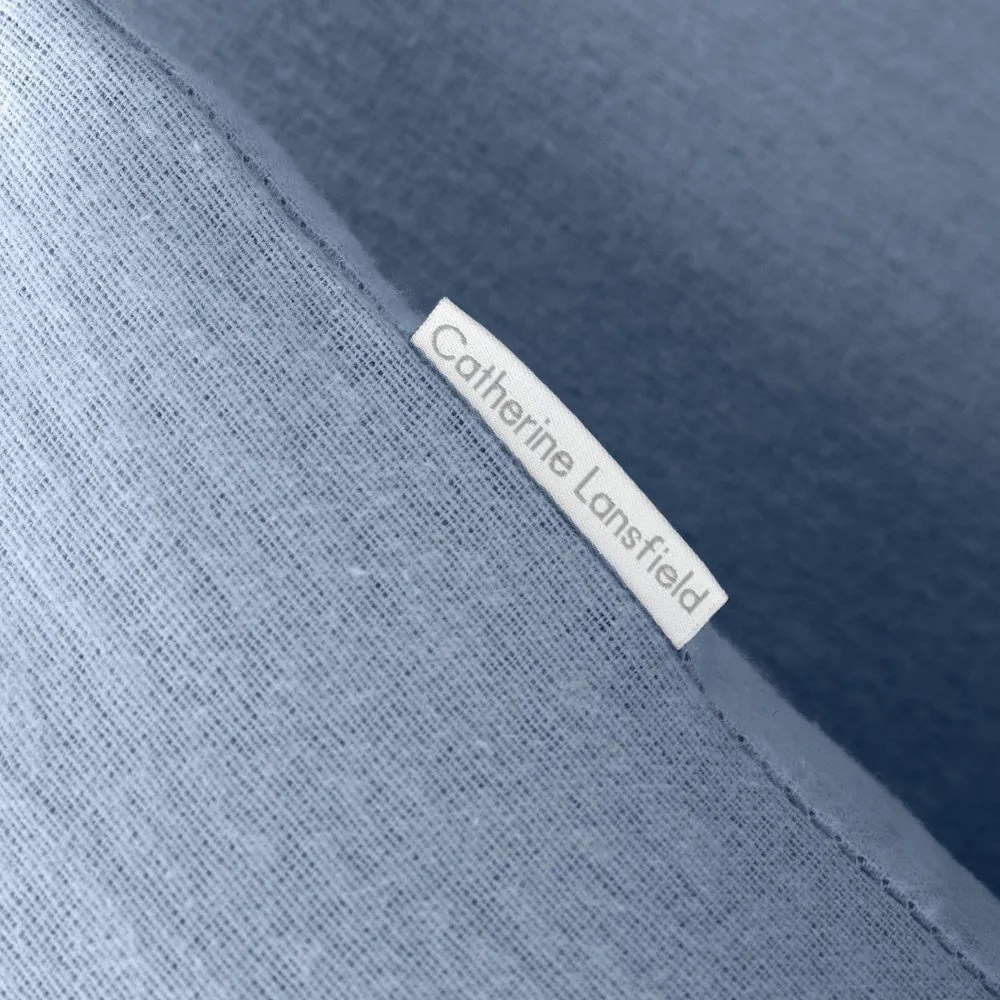 Jasnoniebieska flanelowa pościel dwuosobowa 230x220 cm Brushed – Catherine Lansfield