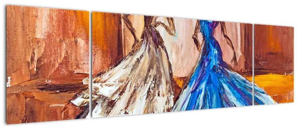 Obraz - tancerz, obraz olejny (170x50 cm)