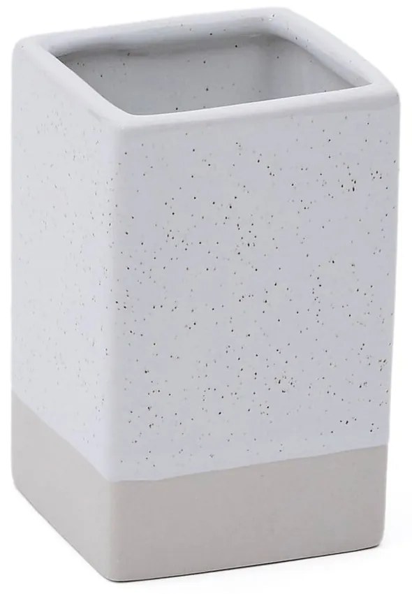 Kremowy ceramiczny kubek na szczoteczki do zębów Careli – Kave Home