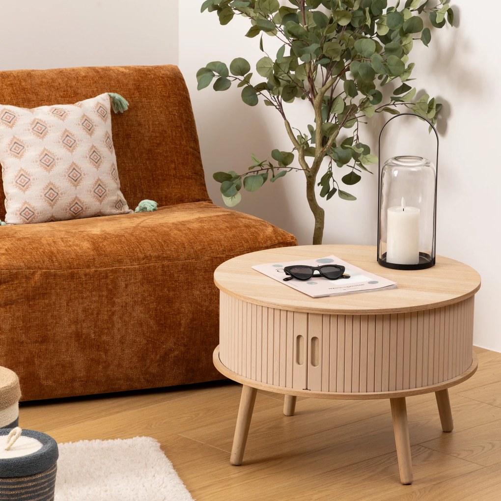 Stolik kawowy NYOS z miejscem do przechowywania pod blatem 60 x 40,7 cm