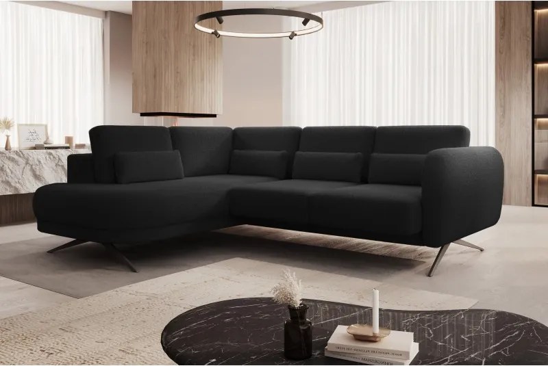 Narożnik ILUSIO L z elektryczną regulacją w tkaninie Now Or Never 100 WERSAL