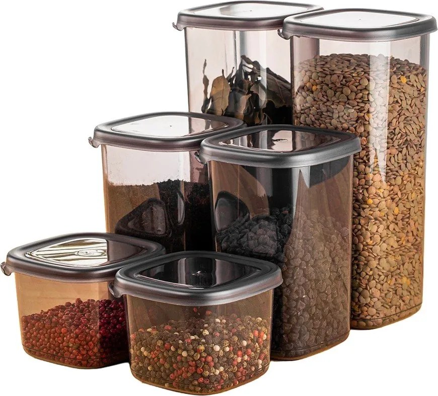 Pojemniki 6 szt. na żywność Fresco – Hermia