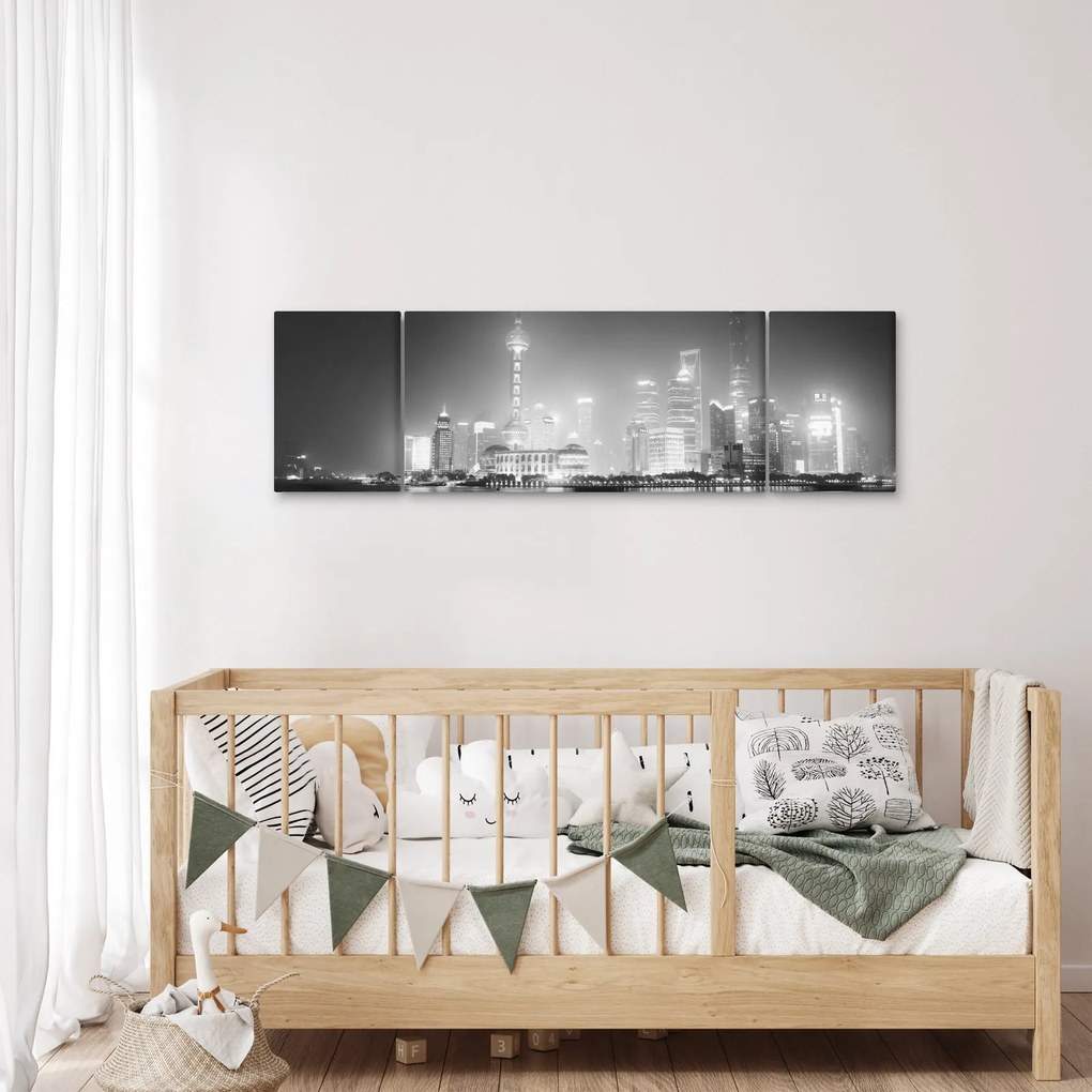 Obraz nowoczesnych drapaczy chmur (170x50 cm)
