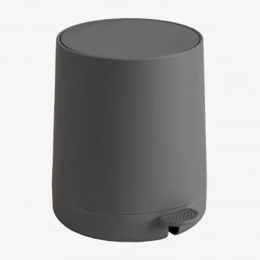 Kosz Na Śmieci Z Pokrywą I Pedałem Garanis Nickel - Sklum